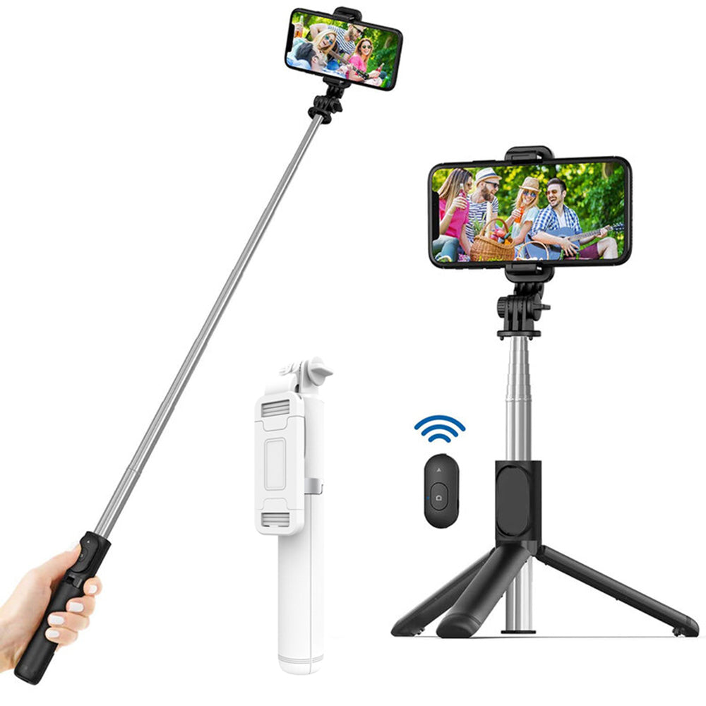 Selfie Stick Bluetooth Techsuit Q01, Univerzalan, Bijeli