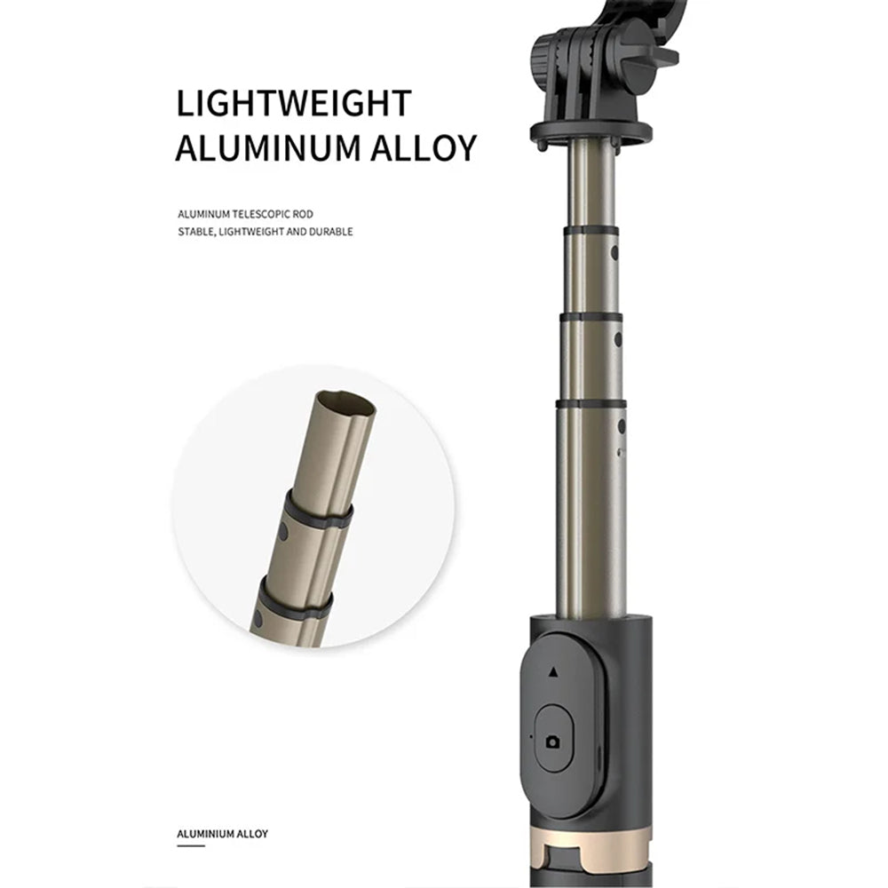 Selfie Stick Bluetooth Techsuit Q03, Univerzalan, Crni