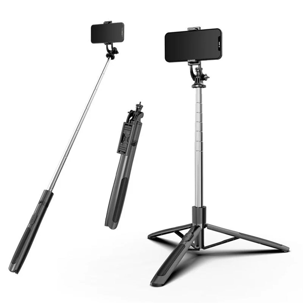 Selfie Stick Bluetooth Techsuit Q05, Univerzalan, Crni