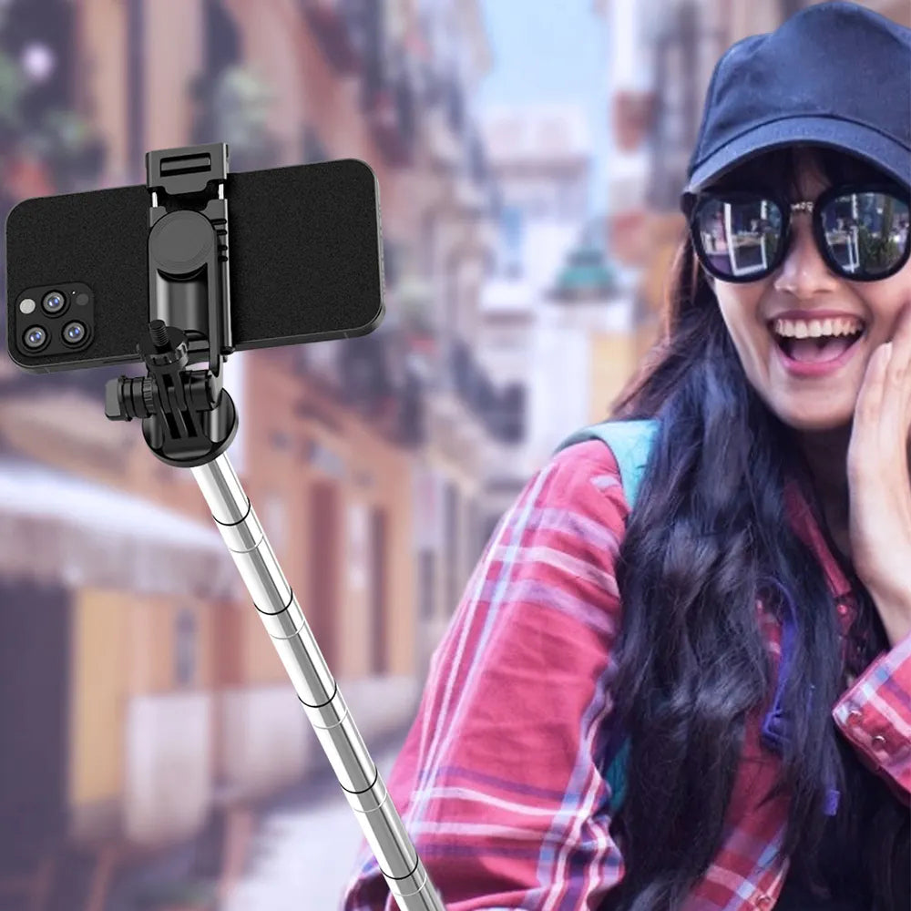 Selfie Stick Bluetooth Techsuit Q05, Univerzalan, Crni