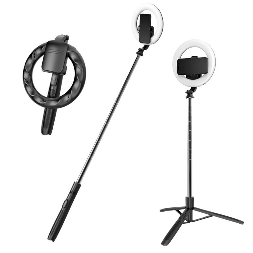 Selfie Stick Bluetooth Techsuit Q05s, Univerzalan, Crni