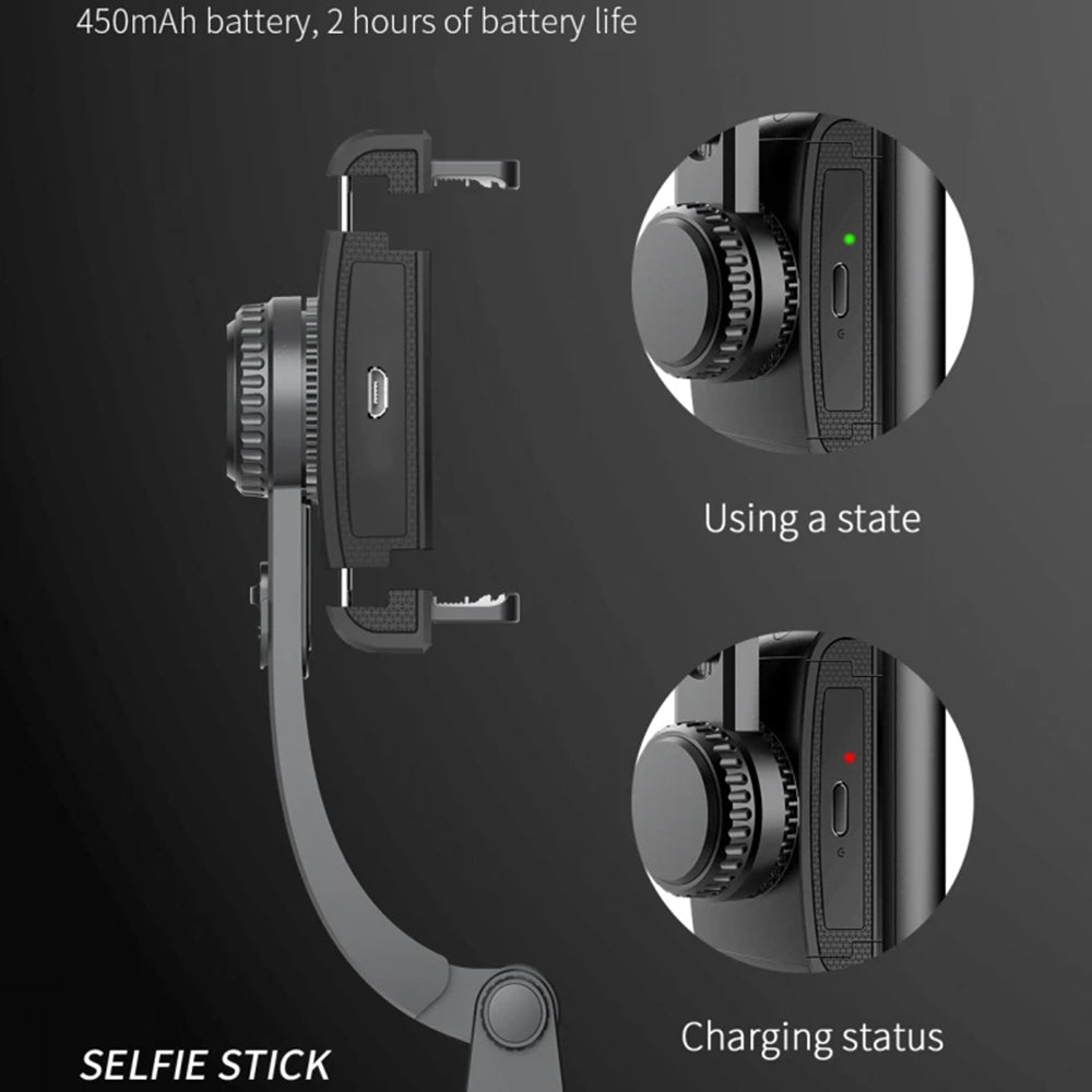 Selfie Stick Bluetooth Techsuit Q08, Univerzalan, Crni