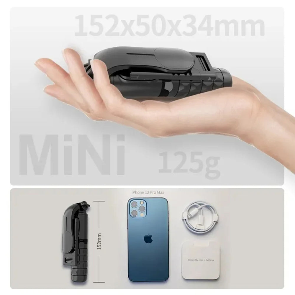 Selfie Stick Bluetooth Techsuit Q10, Univerzalan, Crni
