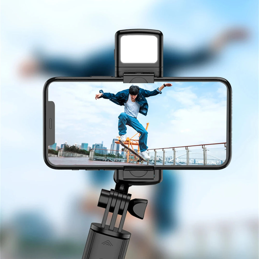 Selfie Stick Bluetooth Techsuit S03-S, Univerzalan, Crni