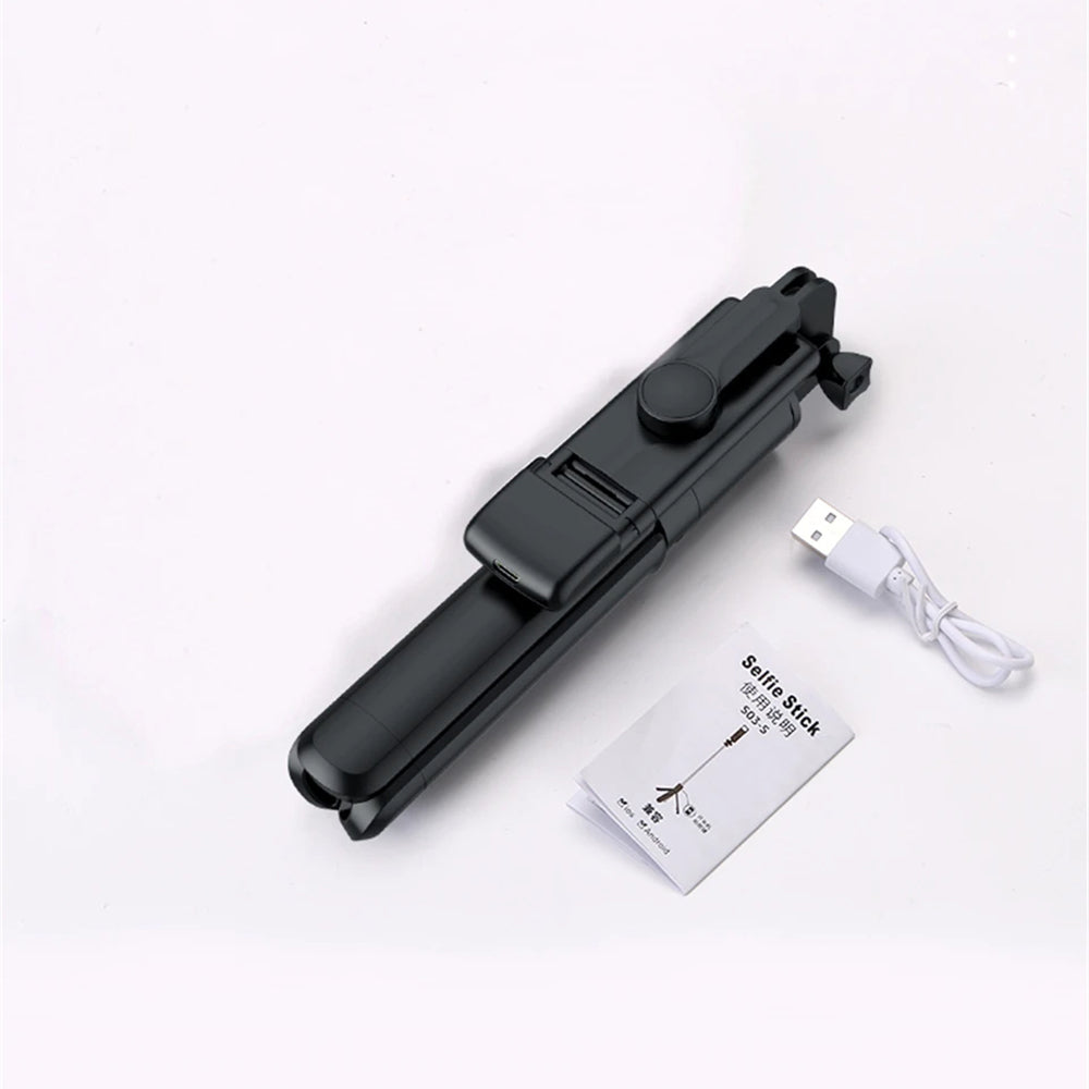 Selfie Stick Bluetooth Techsuit S03-S, Univerzalan, Crni