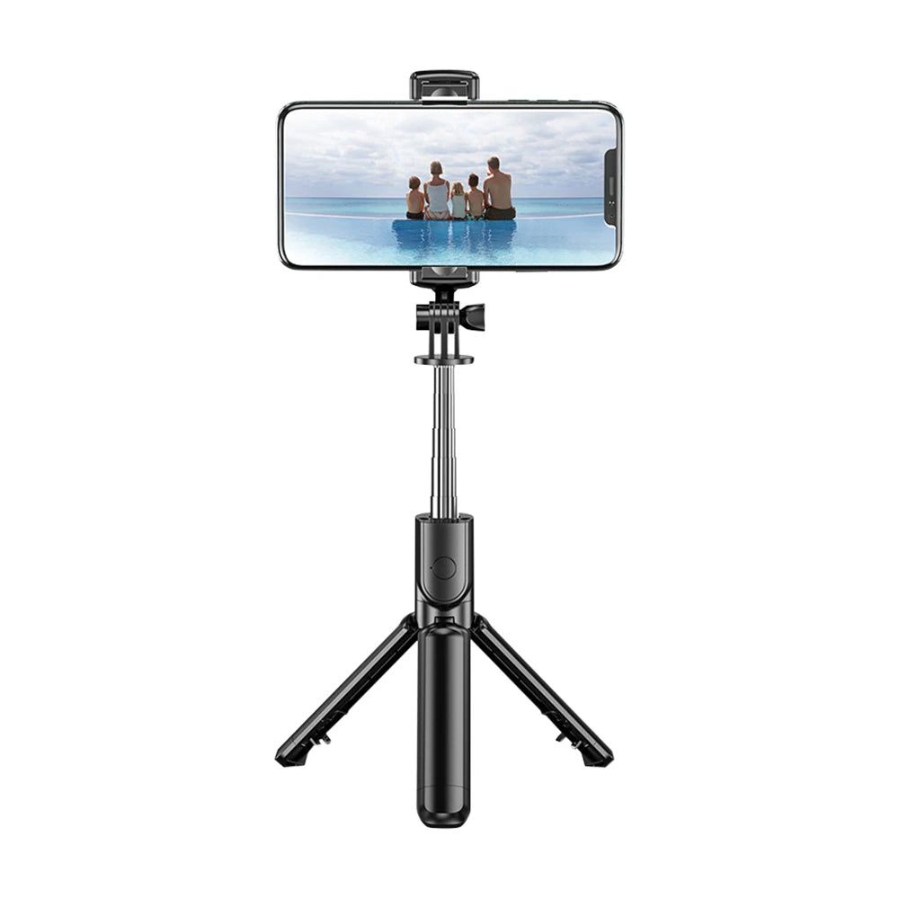 Selfie Stick Bluetooth Techsuit S03, Univerzalan, Crni