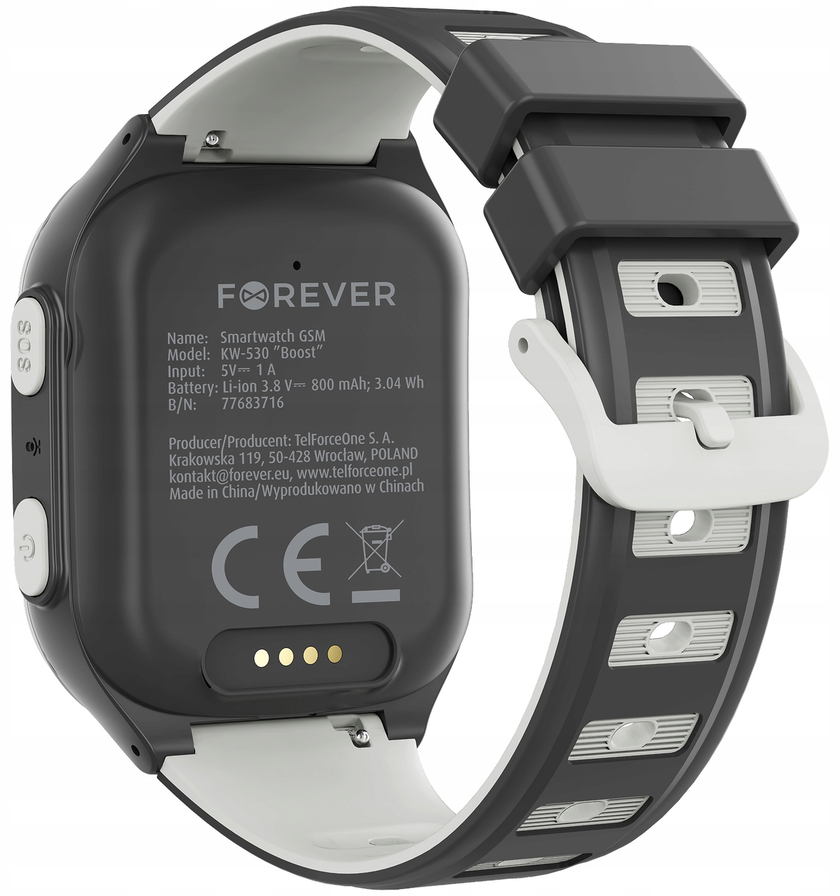 Pametni sat Forever Kids Boost KW-530 Call, Crni