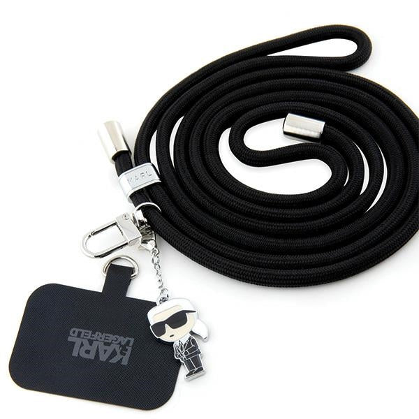 Telefonski kabel Karl Lagerfeld Ikonik Karl, Crni