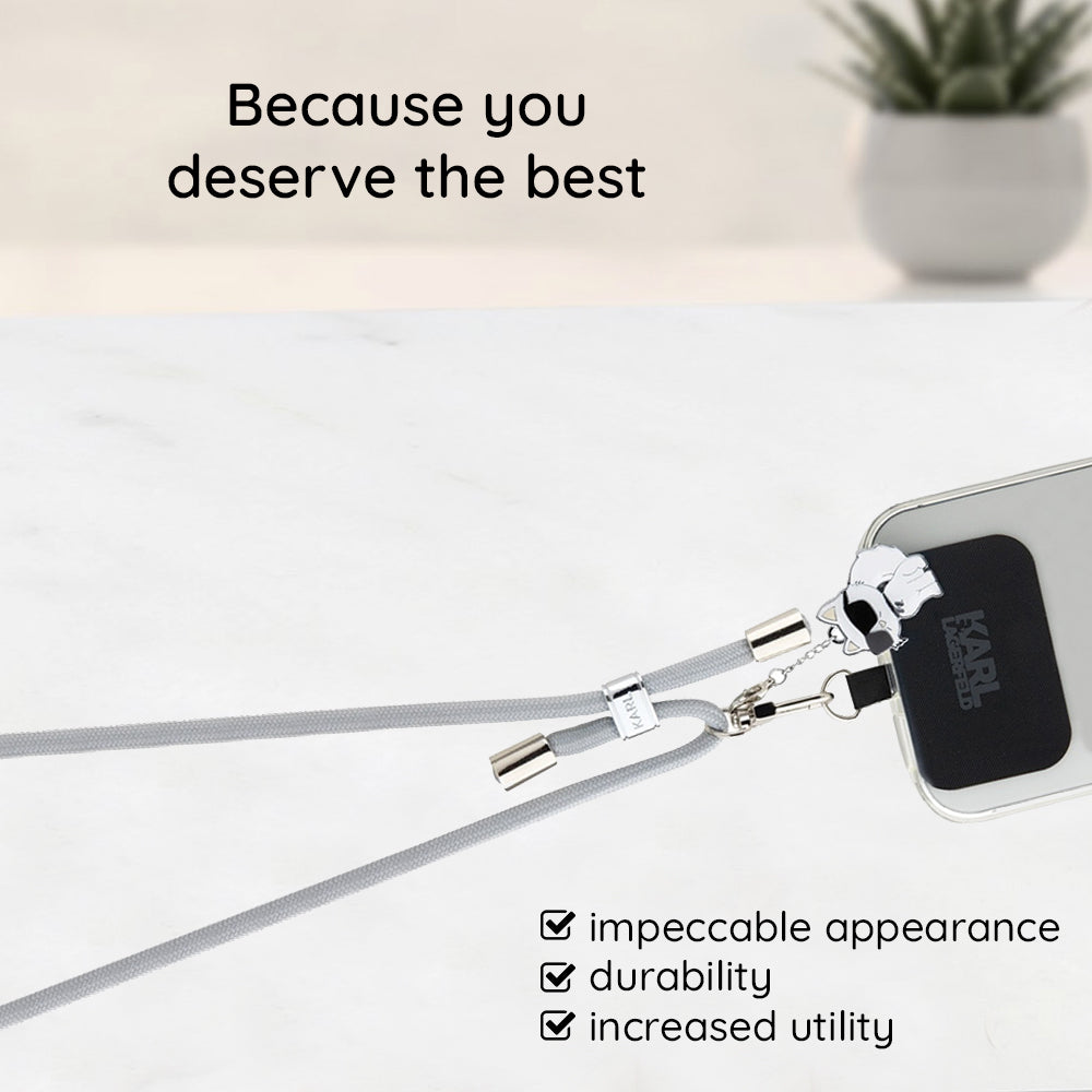 Telefonski kabel Karl Lagerfeld Ikonik Karl, Crni