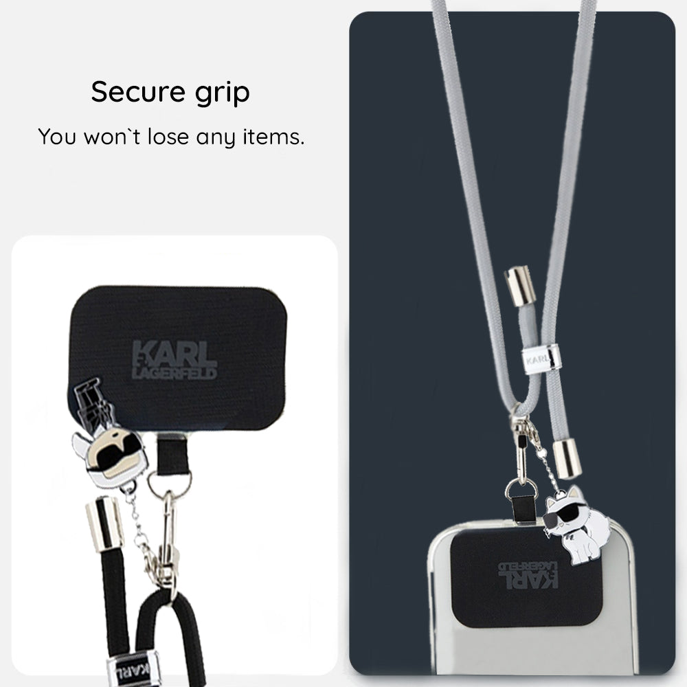 Telefonski kabel Karl Lagerfeld Ikonik Karl, Crni