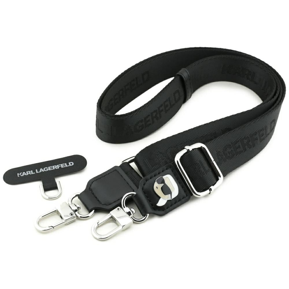 Telefonski kabel Karl Lagerfeld Karl Metal Logo, Crni