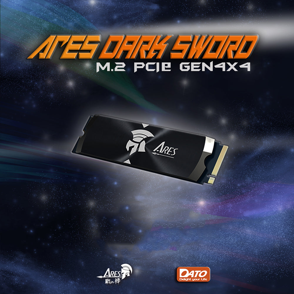 Solid State Drive (SSD) Dato Ares Dark Sword, 1TB, NVMe 1.4, PCIE Gen4x4, Crni ARSDSK-1TB