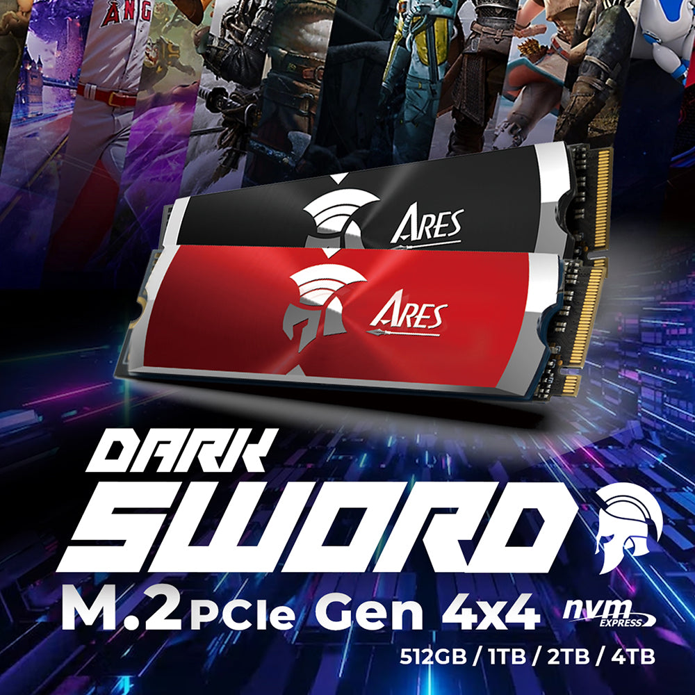 Solid State Drive (SSD) Dato Ares Dark Sword, 2TB, NVMe 1.4, PCIE Gen4x4, Crveni ARSDSR-2TB