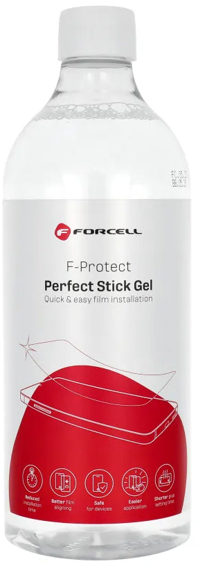 Gel rješenje Forcell Perfect Stick za nanošenje zaštitne folije od plastike / silikona, 1l