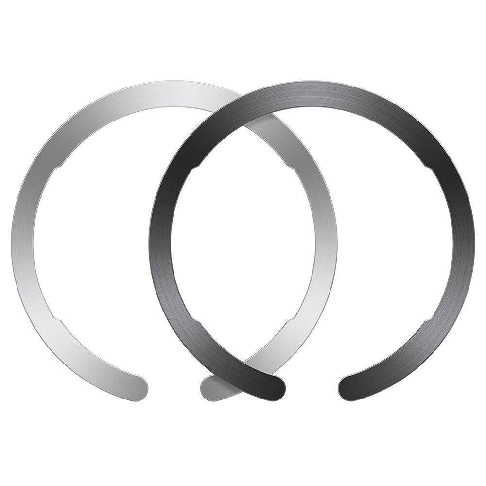 Metalna naljepnica ESR HaloLock, Set 2 komada, Crno Srebrna