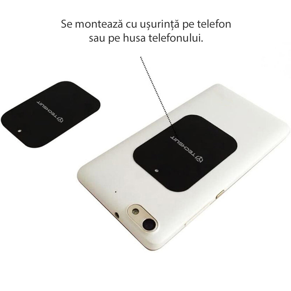 Sticker Metalic Techsuit MP03 2in1, Crni