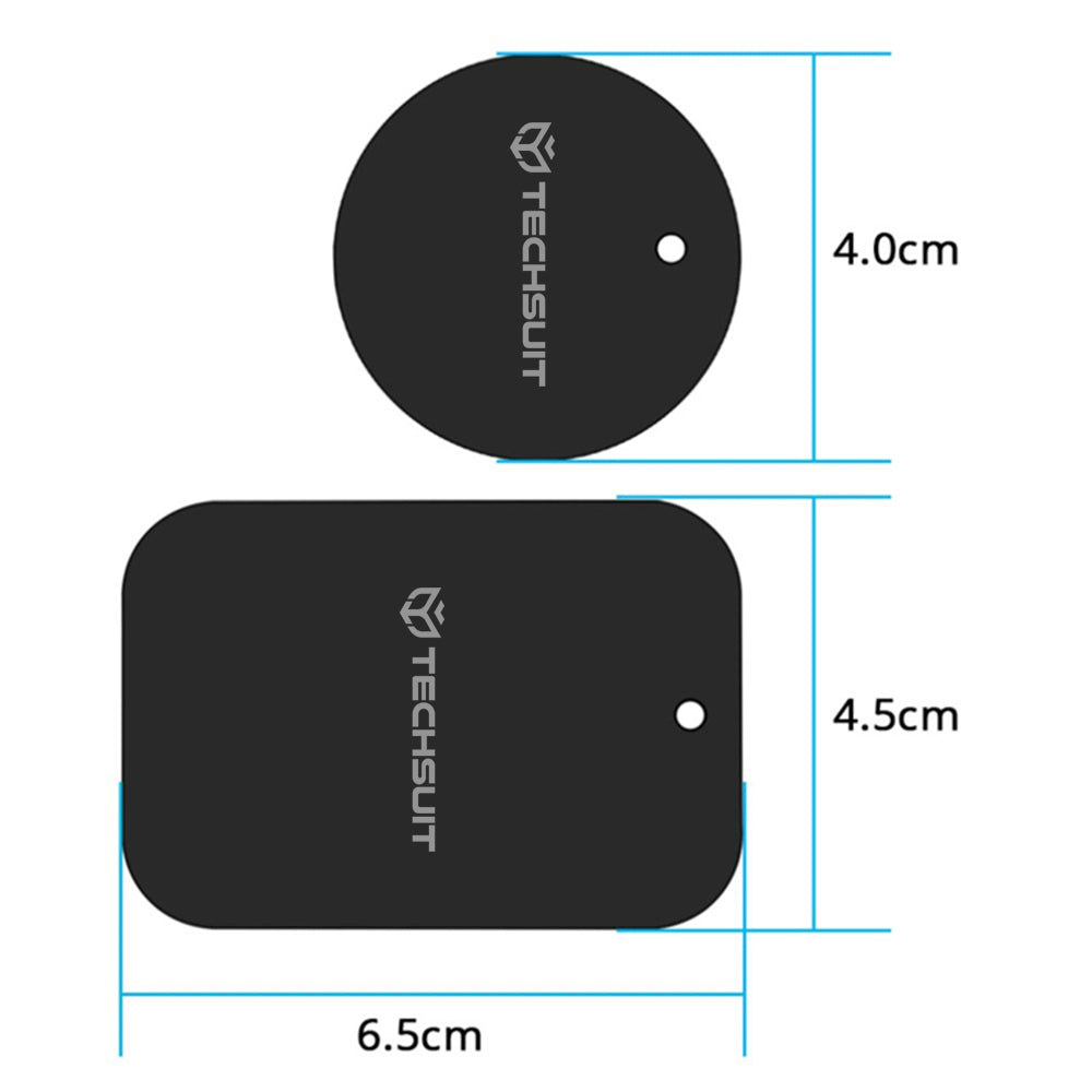 Sticker Metalic Techsuit MP03 2in1, Crni