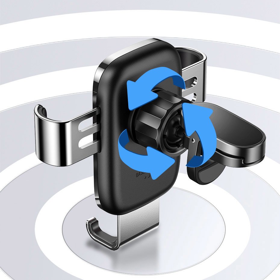 Auto nosač Baseus Glaze Gravity, 4.7inch - 6.5inch, Crni SUYL-LG01