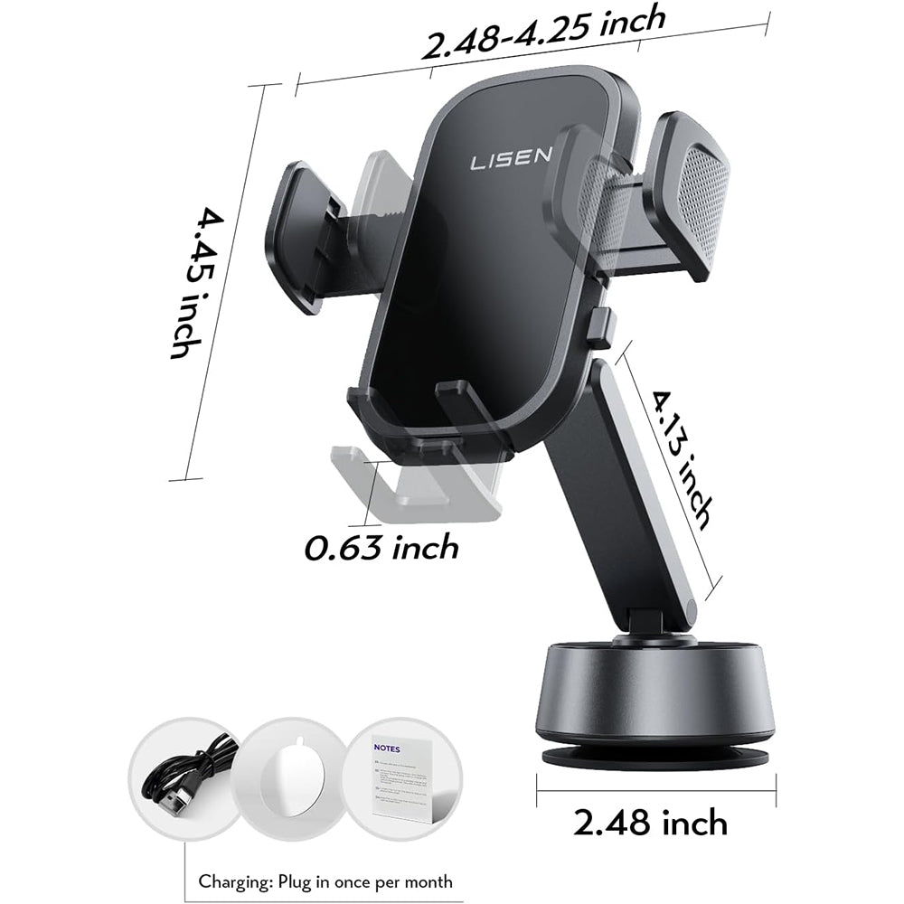 Suport Auto Lisen A680, Univerzalan, Crni YL0225010007