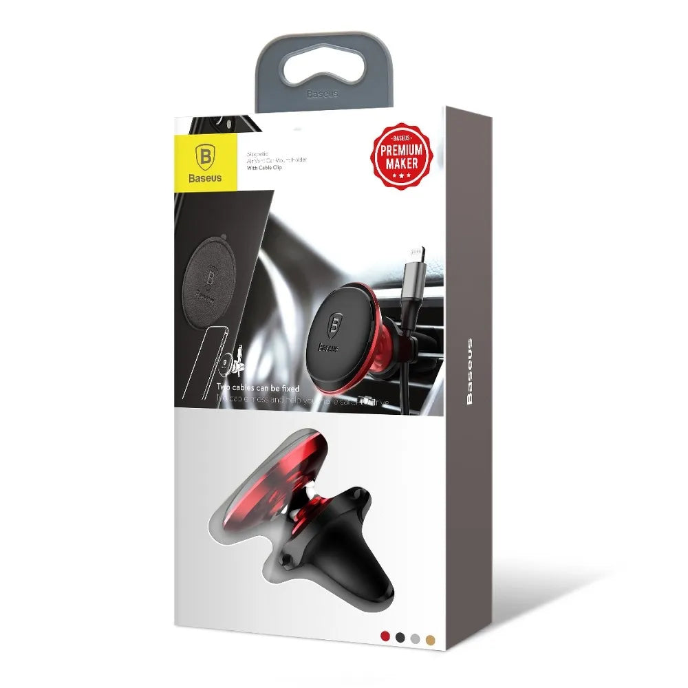Auto nosač Baseus Magnetic za ventilaciju, univerzalan, crveni SUGX020009