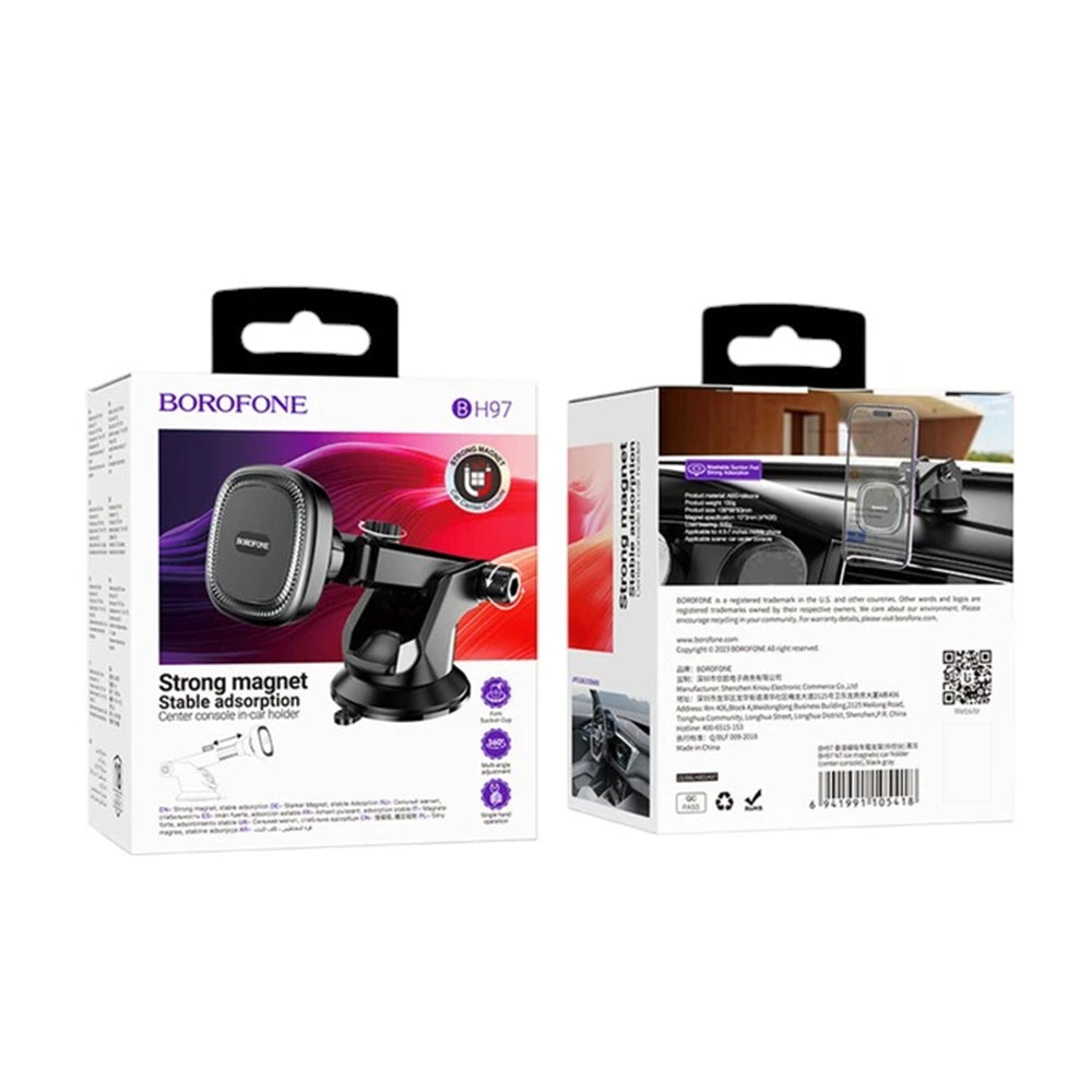 Magnetni auto nosač Borofone BH97 Ice, Univerzalan, Crni