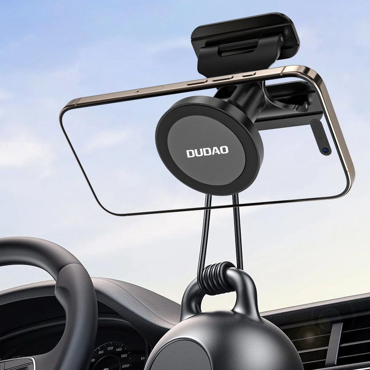 Univerzalni magnetski auto držač Dudao F25, crni