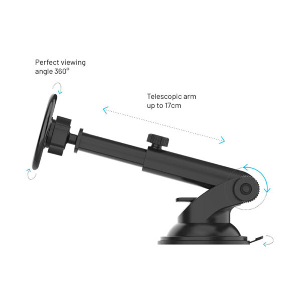 Auto nosač Magnetic Fixed MagMount XL, Univerzalan, Crni