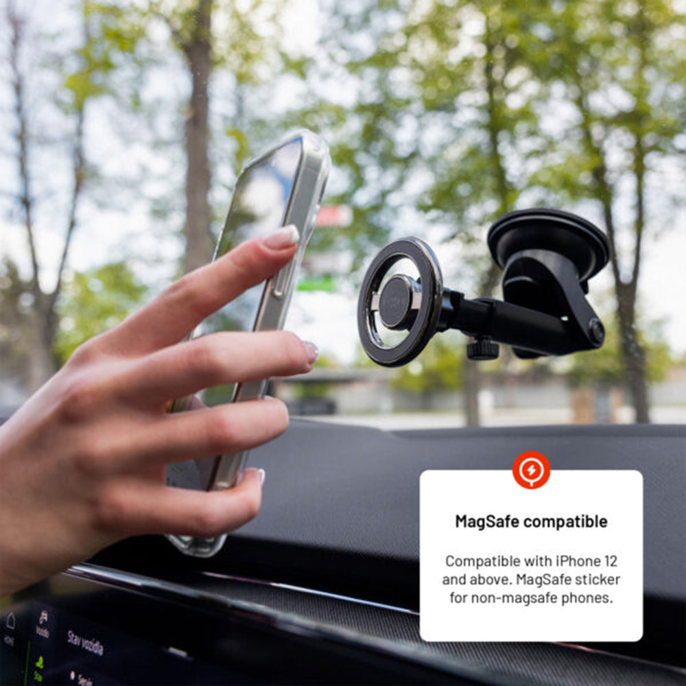 Auto nosač Magnetic Fixed MagMount XL, Univerzalan, Crni
