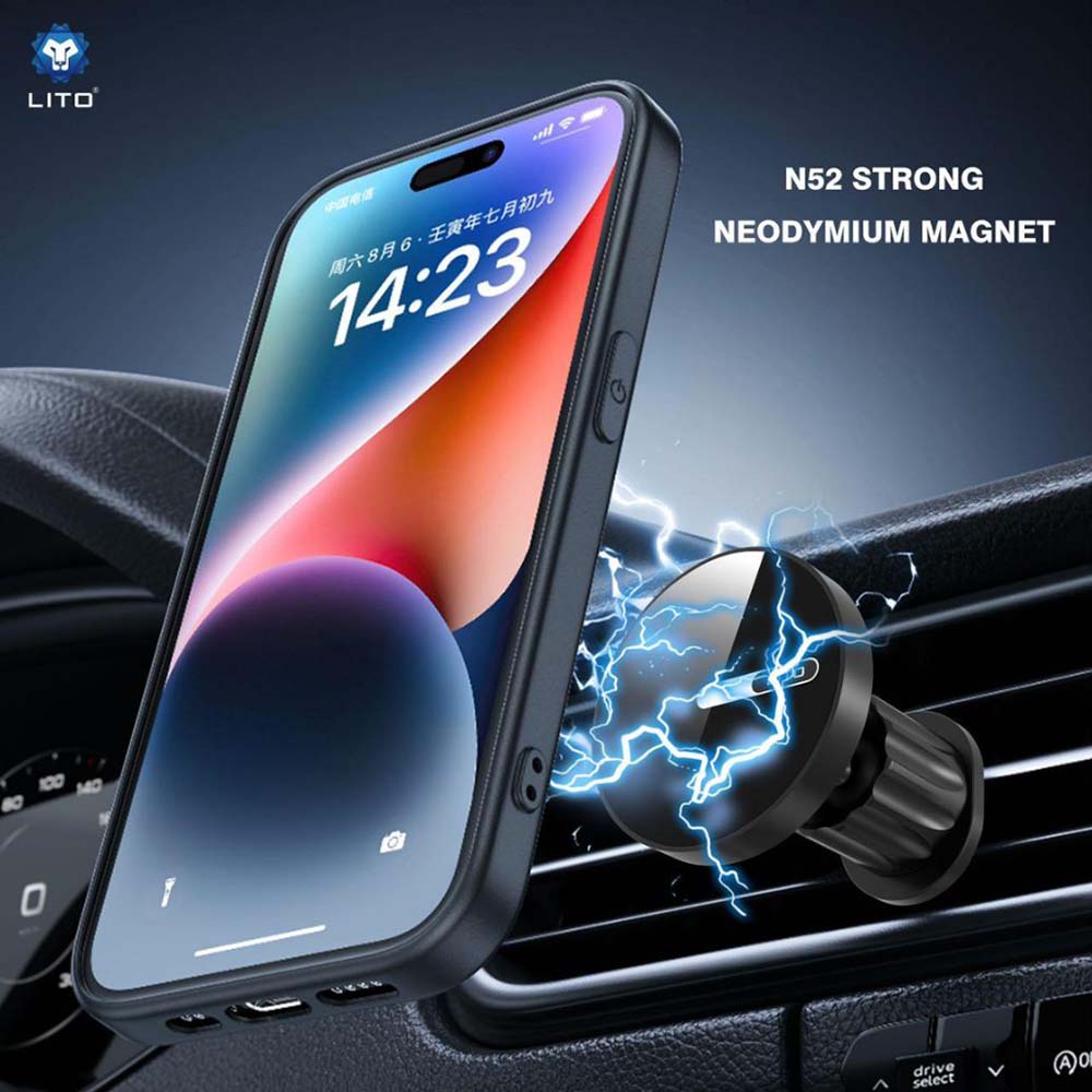 Magnetski auto nosač Lito LT-W05, Univerzalan, Crni