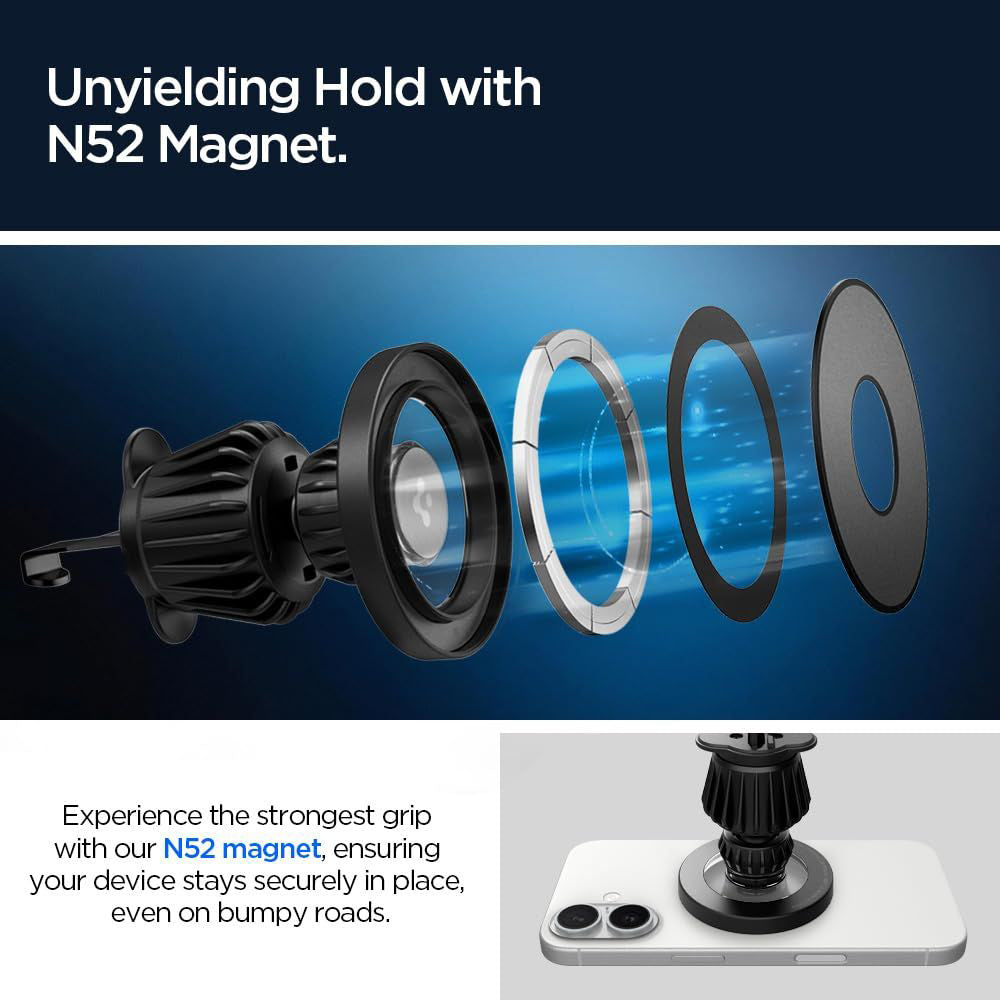 Magnetski auto nosač Spigen MFT13, Univerzalan, Crni ACP08315