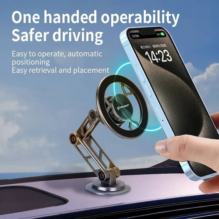 Auto nosač Magnetic Techsuit S14, Univerzalan, Sivi