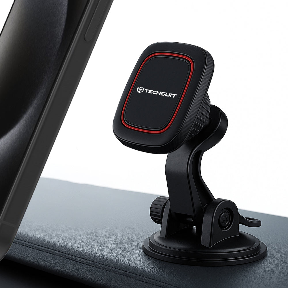 Auto nosač Magnetic Techsuit S6, Univerzalan, Crno Crveni