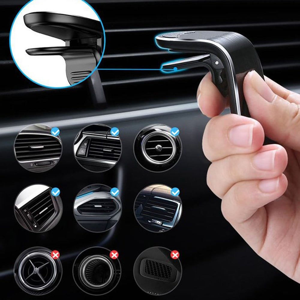 Auto magnetni nosač Techsuit S7, Univerzalan, Srebrni