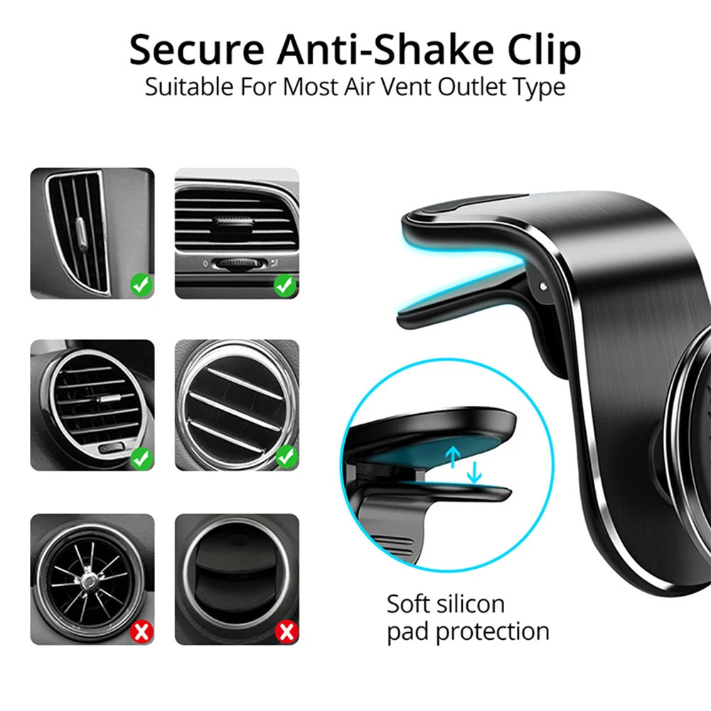Auto nosač Magnetic Techsuit S8, Univerzalan, Srebrni