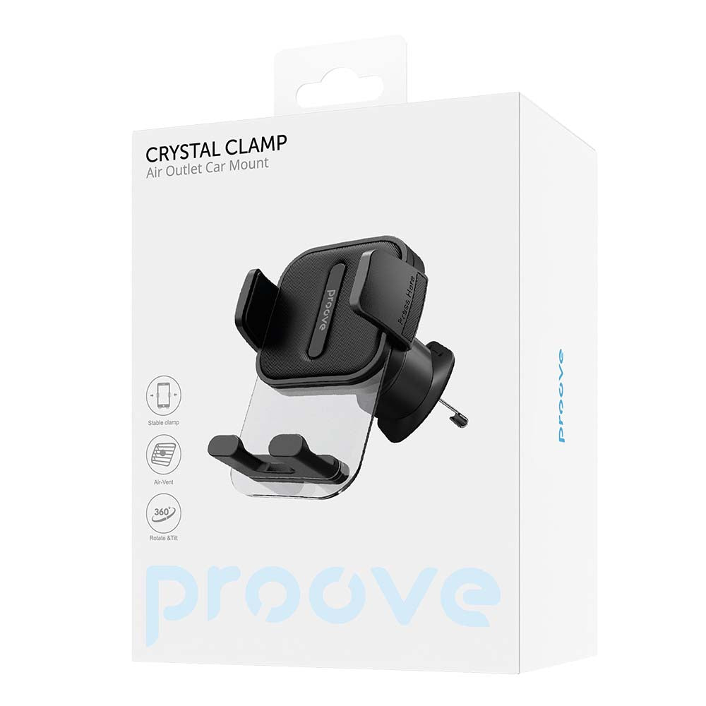 Auto nosač Proove Crystal Clamp, 4.7inch - 6.9inch, Crni CHCC00000001