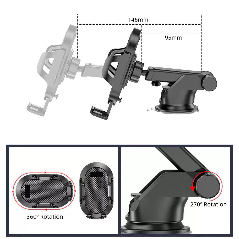 Auto nosač Techsuit S113, Univerzalan, Crni