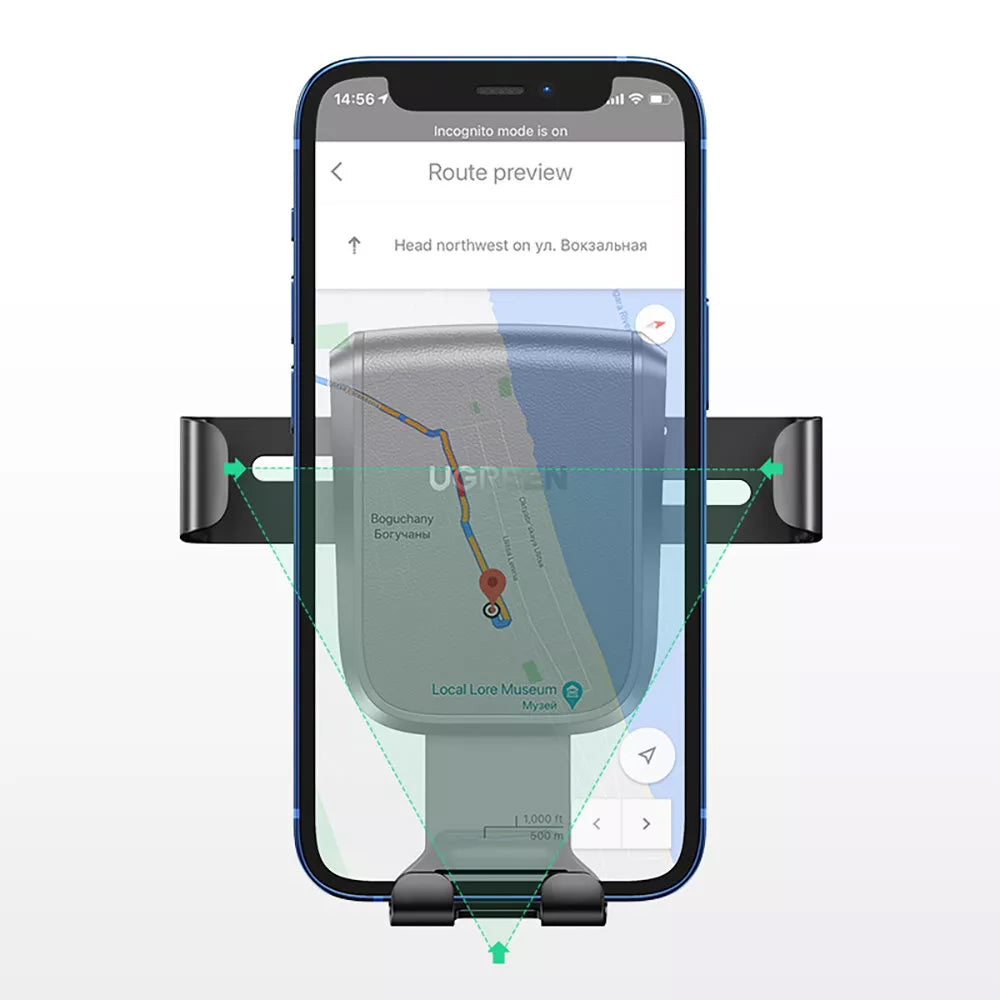 Auto nosač UGREEN Gravity LP200, Univerzalan, Crni