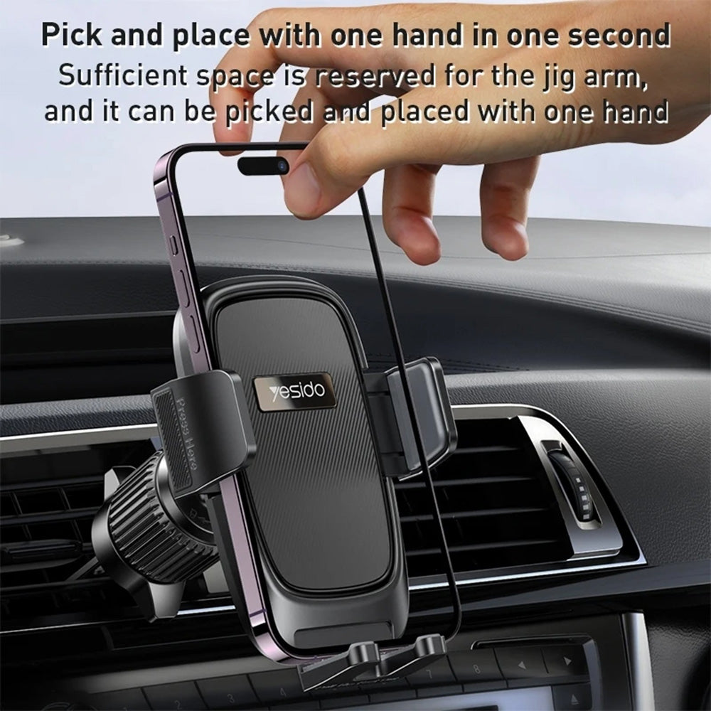 Auto nosač Yesido C241, 4.7inch - 7.2inch, Crni