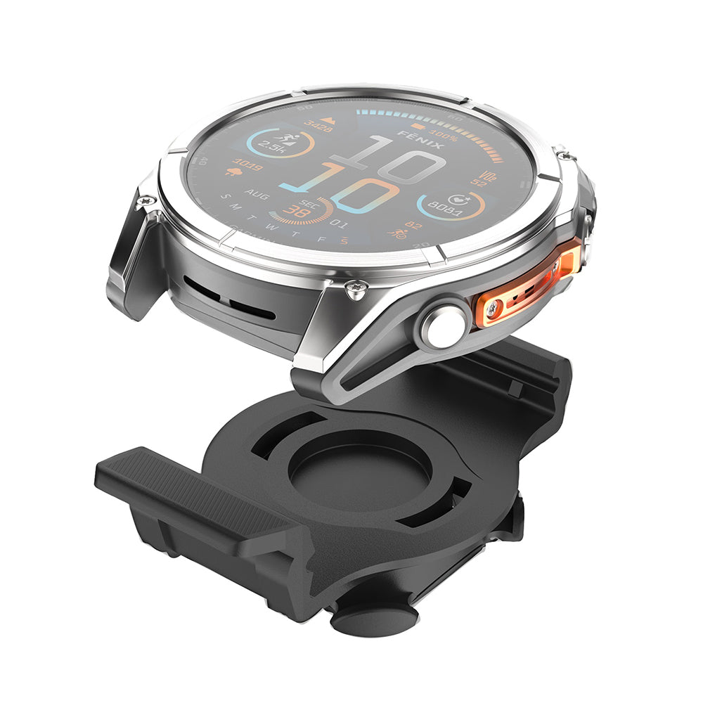 Nosilac za bicikl Fixed za Garmin sat 22mm / Edge računalo, Crni