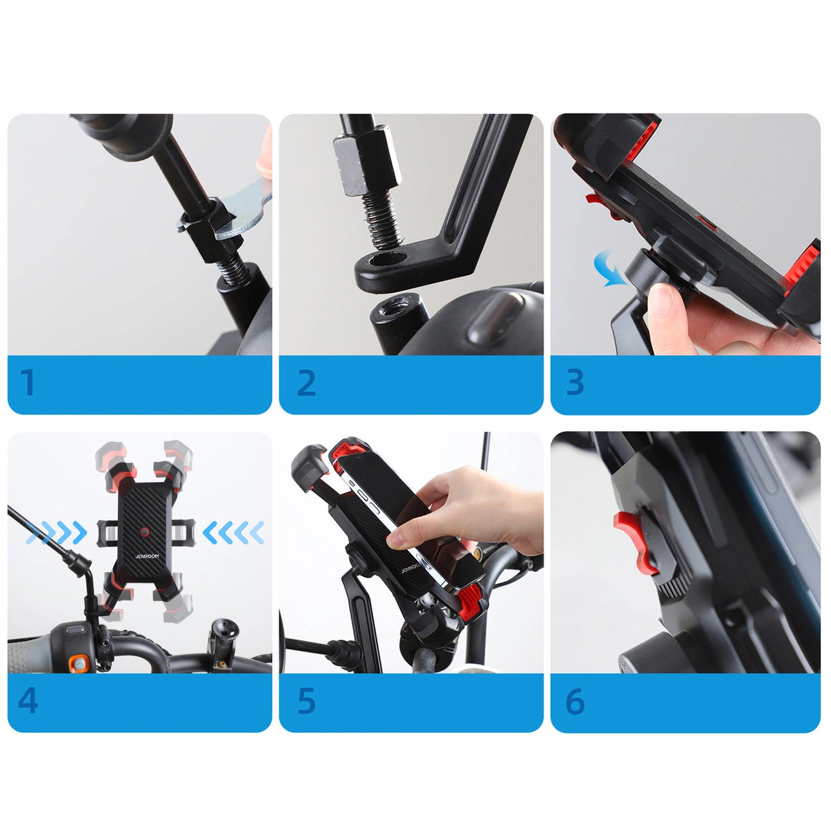 Nosilac za bicikl/motocikl Joyroom JR-ZS288-m, 4.7inch - 7inch, Crni