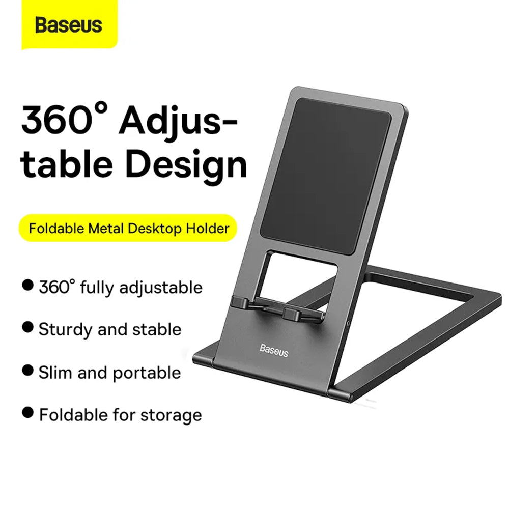 Stalak za stol Baseus Foldable, Univerzalan, Crni LUKP000013