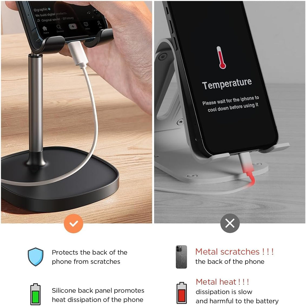 Stalak za stol Lisen Mechanical za Telefon / Tablet, 4inch - 10inch, Crni YL0421030004