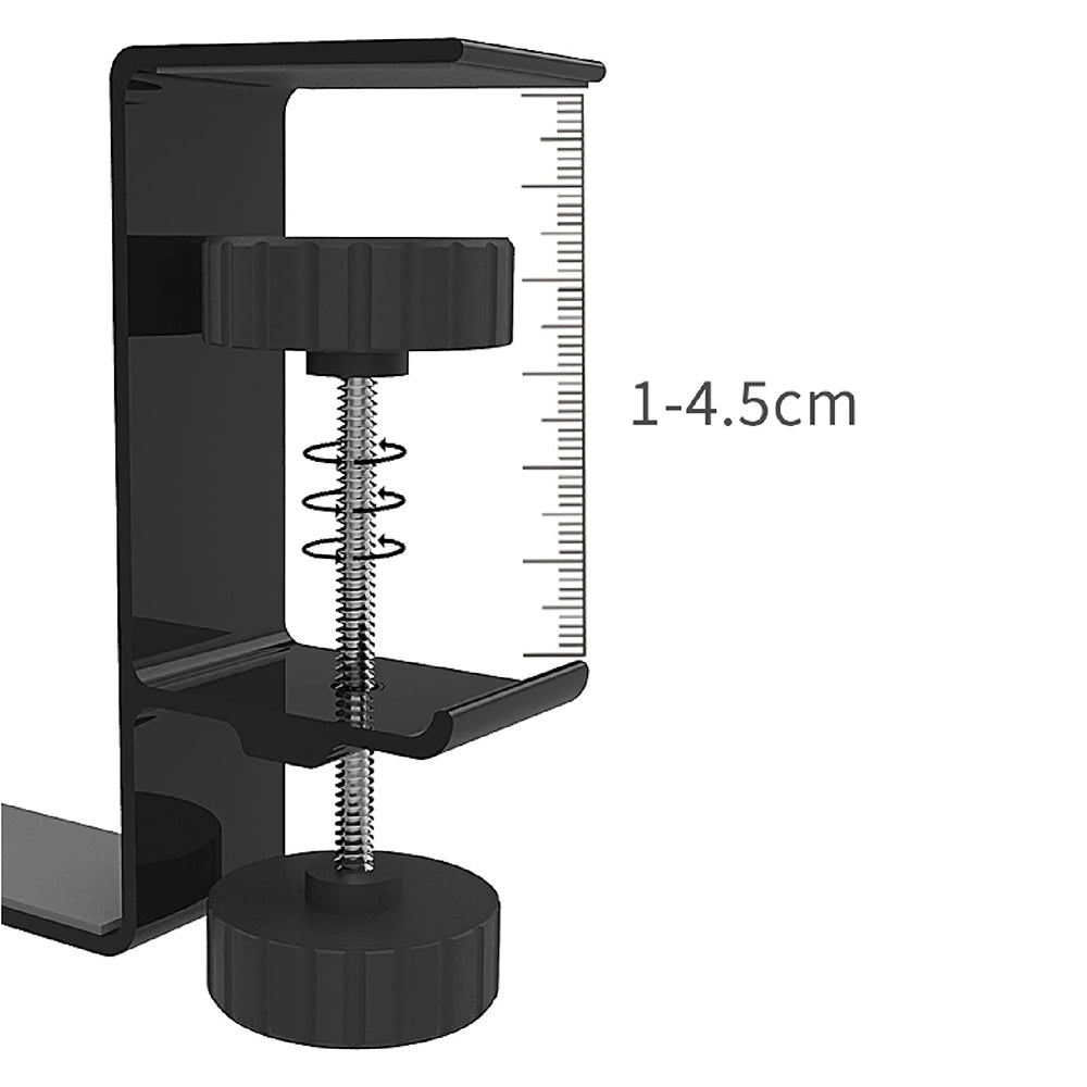 Stalak za stol Techsuit DH2 za slušalice / torbu, crni
