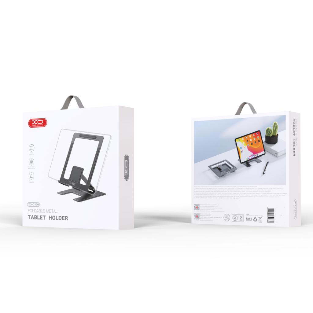 Stalak za stol XO Design C136 za Telefon / Tablet, 4.7inch - 12.9inch, Crni
