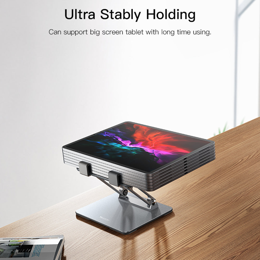 Stalak za stol Yesido C185 za telefon / tablet, 4.5inch - 13inch, srebrni