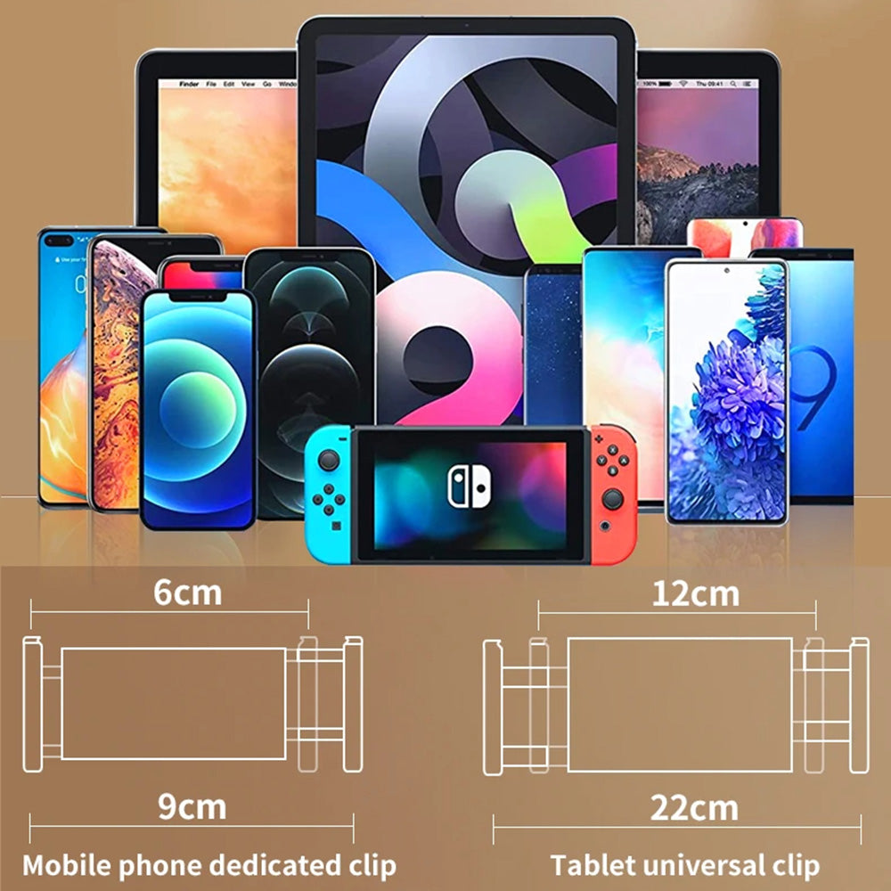 Stalak za stol Yesido C296 za telefon / tablet, 4 inča - 12.9 inča, crni