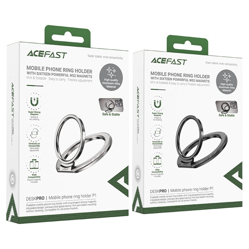 Nosilac prstena Acefast P1, Univerzalan, Crni