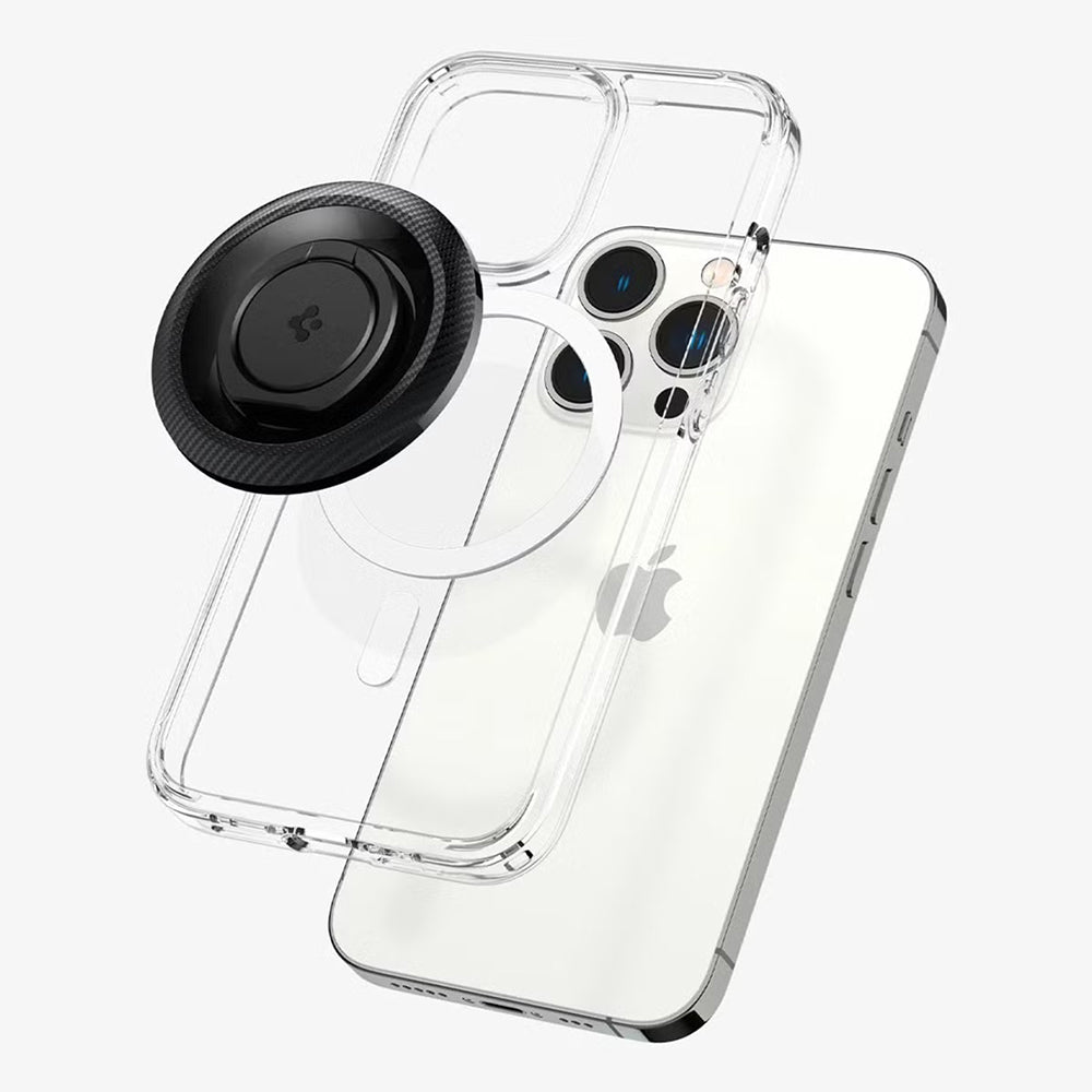 Spigen O-Mag OM100 Carbon Prstenasti Držač, Univerzalni, Crni AMP05505