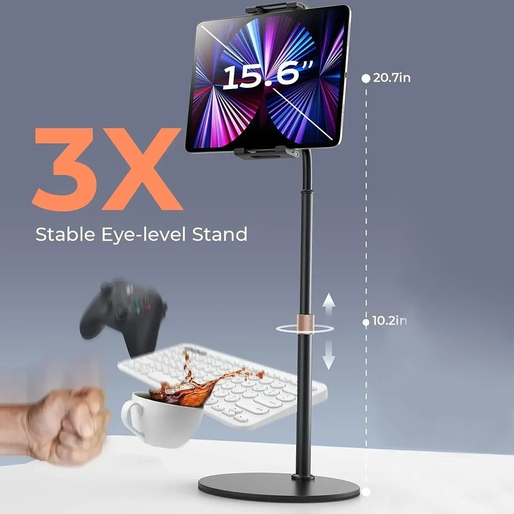 Stalak za stol Lisen za telefon / tablet, 4.7inch - 12.9inch, Crni YL0420050002