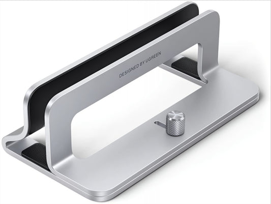 Vertikalni stalak UGREEN LP258 (29277) za prijenosno računalo debljine 12mm - 26mm, Srebrni